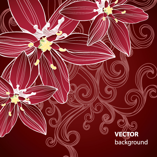 free vector Gorgeous pattern background 05 vector